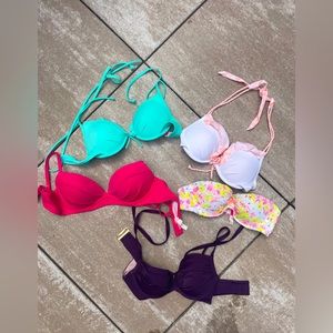 5 victoria’s secret swimsuits!! sizes 32B and 34A